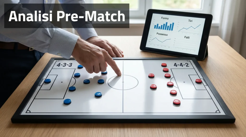 Analisi partita calcio pre-match: studio statistiche