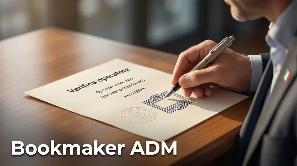 Bookmaker ADM licenza guida