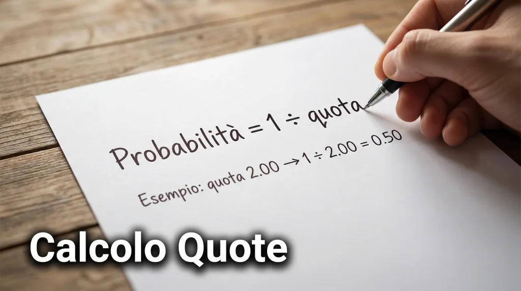 Calcolo quote scommesse guida